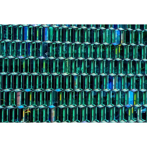 Modern glass abstract background concert hall-Reykjavik-Iceland